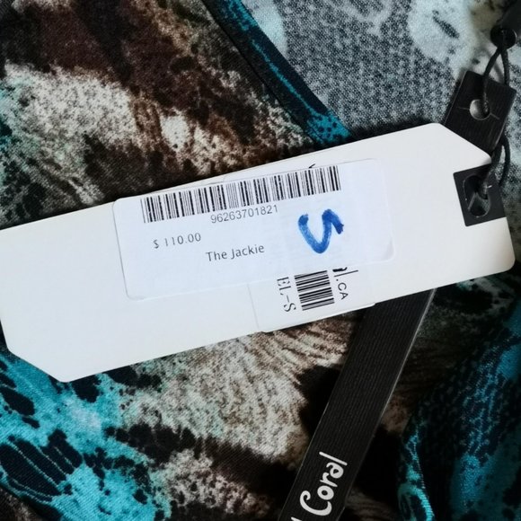 Red Coral Small size Sleeve Summer dress Multicolor blue Brown relax Dress up - Picture 7 of 9